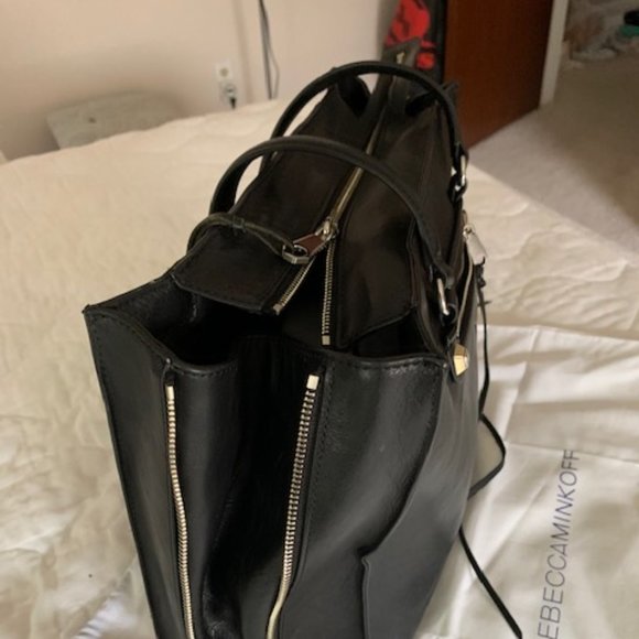 Rebecca Minkoff expandable leather tote bag - Picture 2 of 2